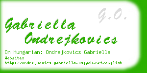 gabriella ondrejkovics business card